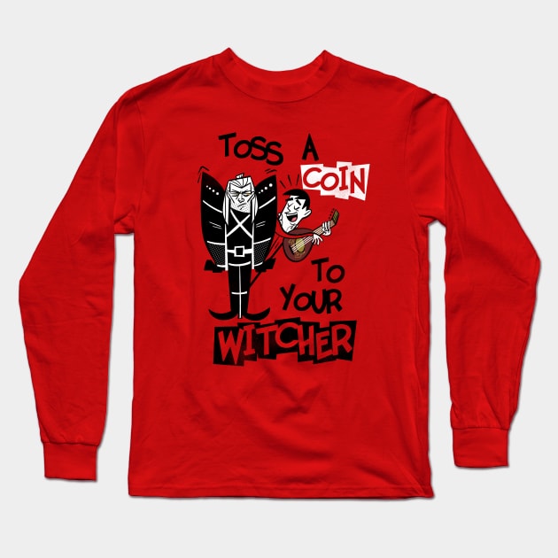 Toss A Coin Long Sleeve T-Shirt by HeroInstitute